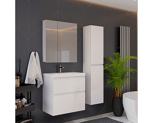 Зеркальный шкаф Lemark Universal 70 LM70ZS-U Белый глянец Зеркальный шкаф Lemark Universal 70 LM70ZS-U Белый глянец