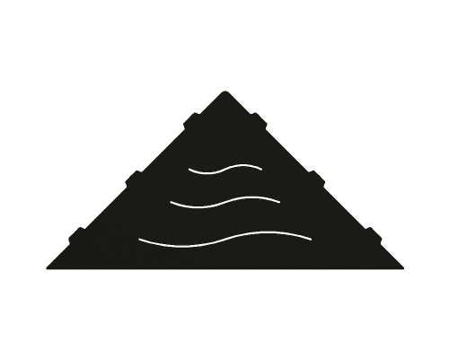 Металлическая полка RGW MT-02B 49279902-04 угловая Черная