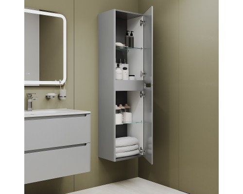 Шкаф пенал Iddis Edifice 40 EDI40L0i97 подвесной Светло-серый