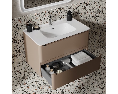 Тумба с раковиной Iddis Edifice 80 EDI80C0i95K подвесная Капучино