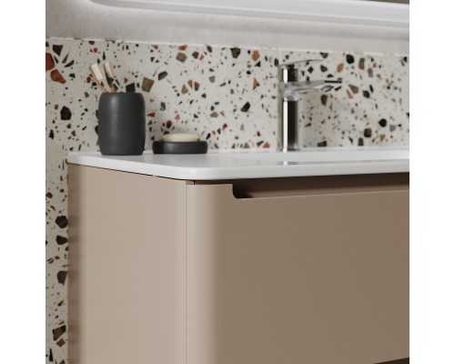 Тумба с раковиной Iddis Edifice 80 EDI80C0i95K подвесная Капучино