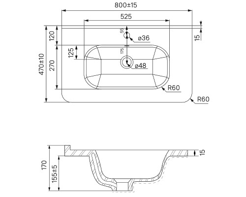Тумба с раковиной Iddis Edifice 80 EDI80C0i95K подвесная Капучино