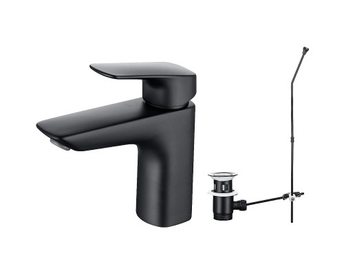 Смеситель для раковины Aquatek Вега AQ1011MB Черный матовый