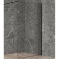 Душевая перегородка Paini 110 PAINI-WalkIN110C профиль Черный матовый стекло прозрачное