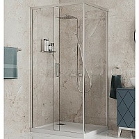 Душевой уголок Paini Dax 120x80 84CR12080 профиль Хром матовый стекло прозрачное