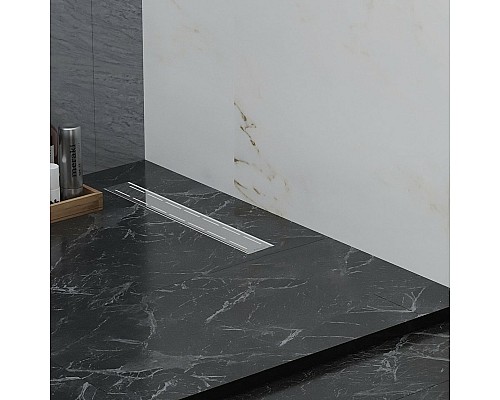 Душевой лоток Paini Line 450 CH450LN с решеткой Хром глянец