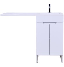 Тумба с раковиной Orange Kandy 120 R Белый глянец
