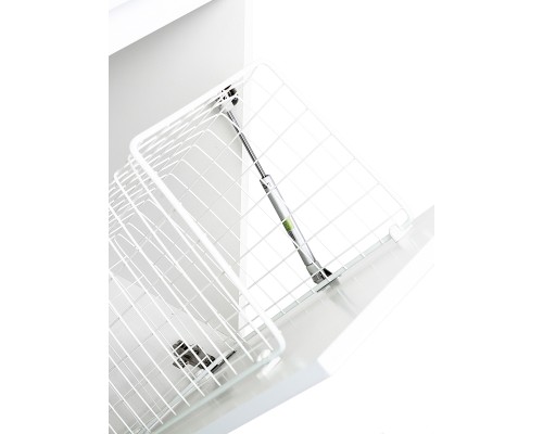 Тумба с раковиной Orange Sistema 100 L с бельевой корзиной Белая