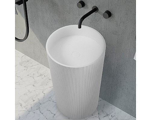 Раковина Abber Stein 50 AS2501-H Белая матовая