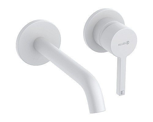 Смеситель для раковины Kludi Nova Fonte Pura 202445315 Белый матовый