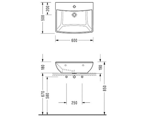 Раковина Serel 60 2045 Белая