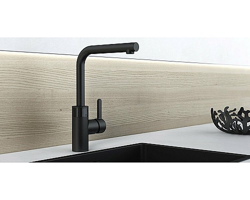 Смеситель для кухни Kludi E-Go 422306675 Черный матовый