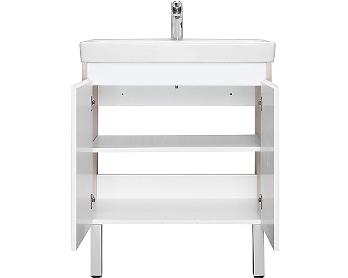 Тумба под раковину Aquaton Сканди Doors 70 1A278901SDB20 Белый глянец Дуб верона