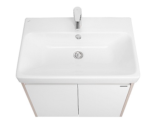 Тумба под раковину Aquaton Сканди Doors 70 1A278901SDB20 Белый глянец Дуб верона