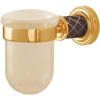Стакан для зубных щеток Boheme Murano 10904-CH-G Золото Шоколад