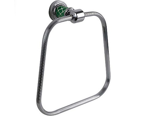 Кольцо для полотенец Boheme Murano 10905-GR-CR Хром Бирюзовое