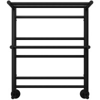 Водяной полотенцесушитель Aquatek Альфа П7 500x600 AQ RRP0760BL с полкой Черный муар