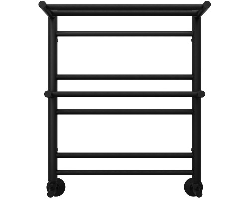 Водяной полотенцесушитель Aquatek Альфа П7 500x600 AQ RRP0760BL с полкой Черный муар