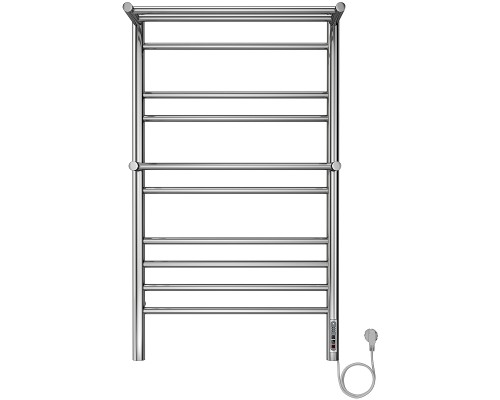 Электрический полотенцесушитель Aquatek Альфа П10 500x900 AQ EL RRP1090CH с полкой Хром