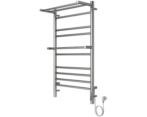 Электрический полотенцесушитель Aquatek Альфа П10 500x900 AQ EL RRP1090CH с полкой Хром