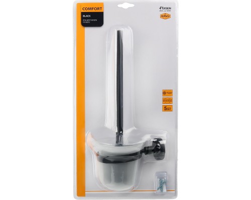 Ершик для унитаза Fixsen Comfort Black FX-86013 Черный матовый
