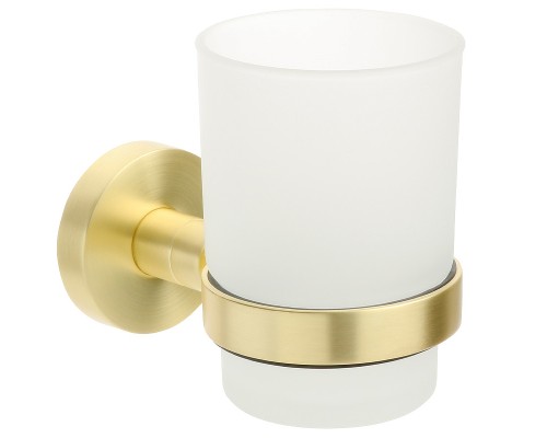 Стакан для зубных щеток Fixsen Comfort Gold FX-87006 Золото матовое