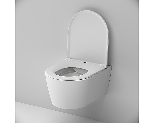 Унитаз AM.PM Func FlashClean C8F1700MWSC подвесной Белый матовый с сиденьем Микролифт