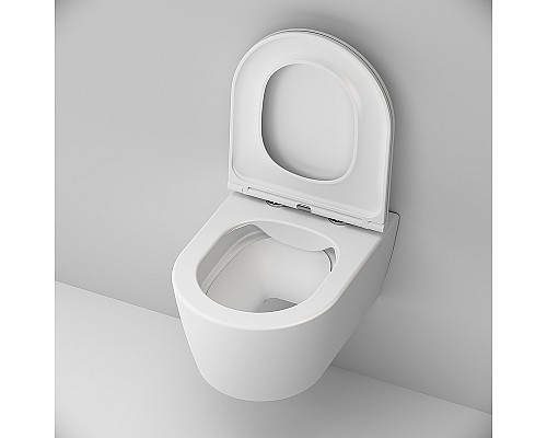 Унитаз AM.PM Func FlashClean C8F1700MWSC подвесной Белый матовый с сиденьем Микролифт