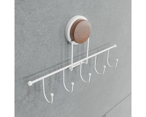 Вешалка для полотенец Fixsen Magic White FX-47005-5 Белая матовая