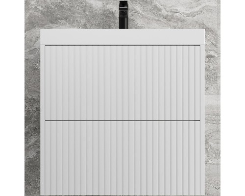 Тумба под раковину Style Line Стокгольм 60 ЛС-00002307 подвесная Белый рифленый софт