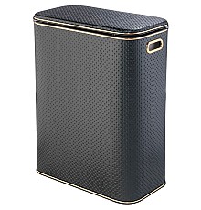 Корзина для белья Geralis PBG-Bb Punto Черная, кант Золото, стандартная