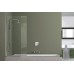 Шторка на ванну Azario Merrit 80 AZ-NF6211-1 800 профиль Серебро стекло прозрачное