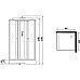 Душевая кабина Niagara Promo 80x80 P80/26Q/MT без гидромассажа