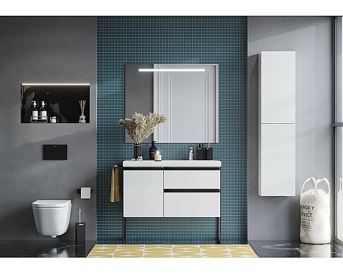 Тумба под раковину Roca Domi 100 R A857478806 подвесная Белый глянец