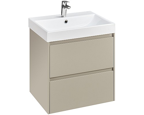 Тумба под раковину Roca Ona 60 A857613510 подвесная Бежево-серая матовая