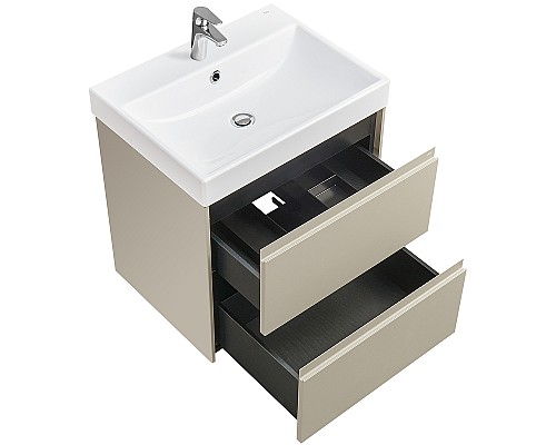 Тумба под раковину Roca Ona 60 A857613510 подвесная Бежево-серая матовая