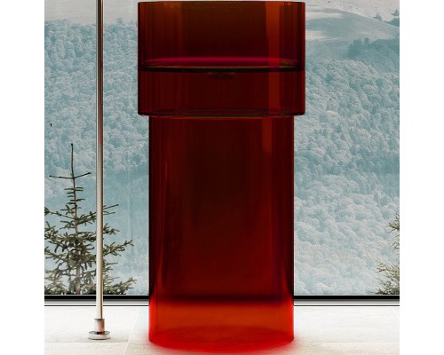 Раковина Abber Kristall 45 AT2701Rubin-H Красная