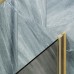 Шторка на ванну Maybah Glass 500x1400 поворотная на монопетле Золото стекло бронзовое матовое