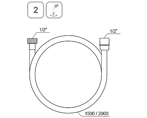 Душевой шланг Ravak SatinFlex 913.12WV X07P683 Белый вельвет