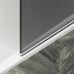 Шторка на ванну Maybah Glass 500x1400 поворотная на монопетле Белый стекло графитовое матовое