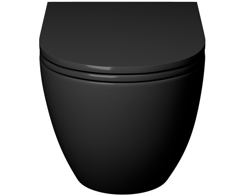 Унитаз Grossman GR-4457BMS подвесной Черный матовый с сиденьем Микролифт