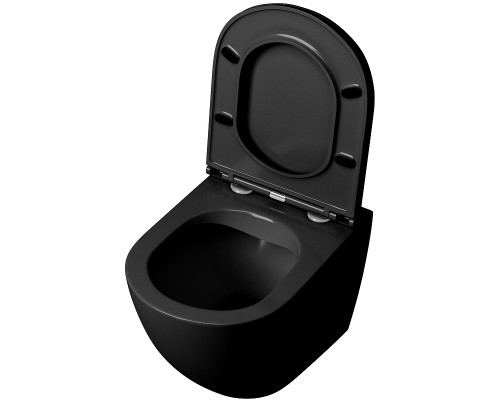 Унитаз Grossman GR-4457BMS подвесной Черный матовый с сиденьем Микролифт