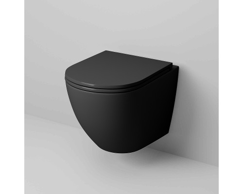 Унитаз Grossman GR-4457BMS подвесной Черный матовый с сиденьем Микролифт