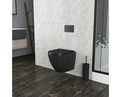 Унитаз Grossman GR-4457BMS подвесной Черный матовый с сиденьем Микролифт