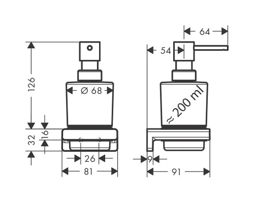 Дозатор для жидкого мыла Hansgrohe AddStoris 41745990 Полированное золото