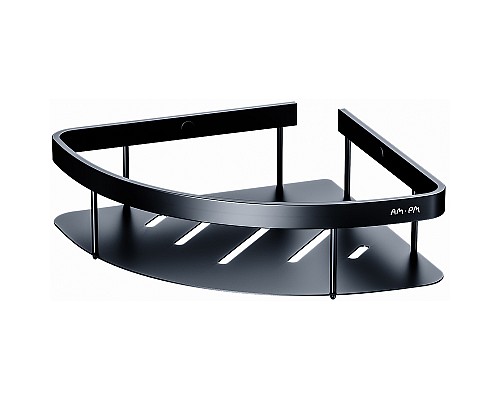 Комплект душевого уголка с душевой системой и аксессуарами AM.PM Gem 80x80 WK90EM профиль Черный матовый стекло прозрачное