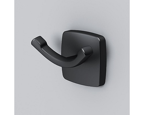 Комплект душевого уголка с душевой системой и аксессуарами AM.PM Gem 80x80 WK90EM профиль Черный матовый стекло прозрачное