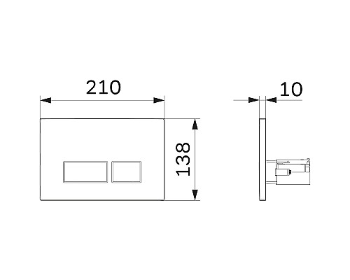 Комплект унитаза с инсталляцией AM.PM Spirit V2.0 FlashClean IS47038.701700MB с сиденьем Микролифт и Черной матовой клавишей смыва