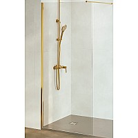 Душевая перегородка RGW Walk In WA-010G 80 351001008-16 профиль Золото брашированное стекло прозрачное