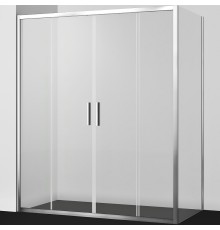 Душевой уголок WasserKRAFT Lippe 170x80 профиль Серебристый стекло прозрачное